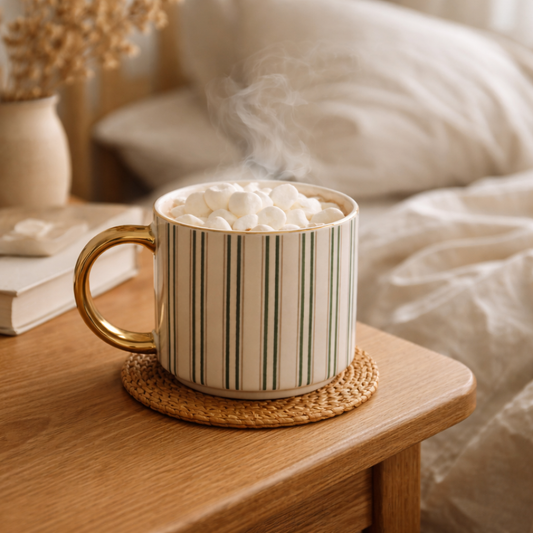 Green Stripe Coffee Mug